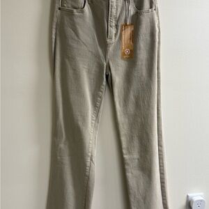 Risen Jeans / Beige Straight-Leg Jeans